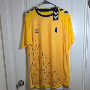 Hummel Men's Yellow Eco 8 Graphic Jersey 2XL